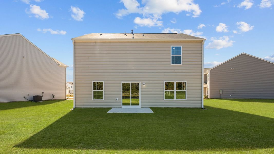Exterior details and patio area of a home in Madeline Farm, New Bern (Image 20).