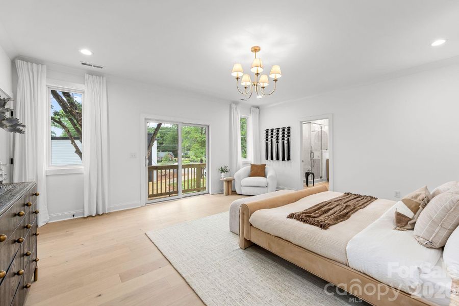Furnished interior view inside a new home in , Charlotte (Image 5).