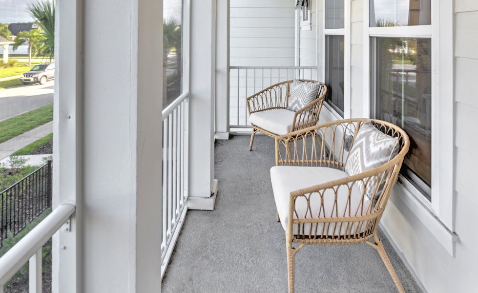 Representative exterior details of a home built from the Castillo - C - Townhome Series by ICI Homes in West End at Town Center, Ponte Vedra (Image 2).