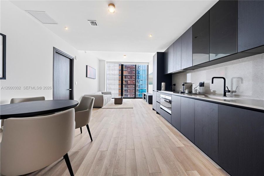 Furnished interior view inside a new home in , Miami (Image 10).