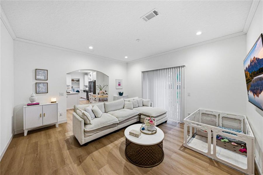 Furnished interior view inside a new home in , Webster (Image 11).