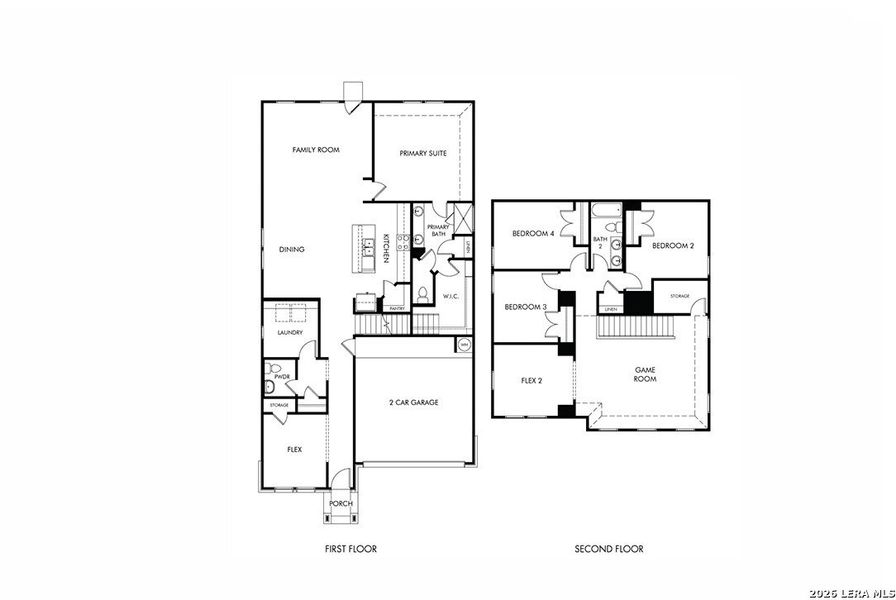 2D floor plan layout of this home in Royal Crest, San Antonio, TX (Image 3).
