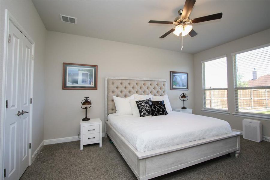 Spacious Master bedroom with plenty of natural light and an ensuite bathroom