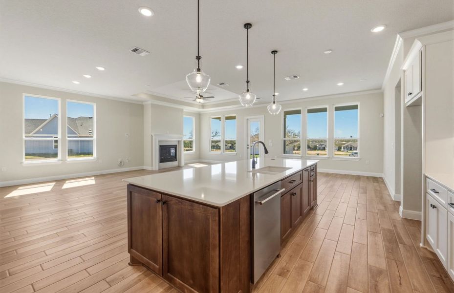 Furnished interior view inside a new home in Sun City Texas, Georgetown (Image 9).