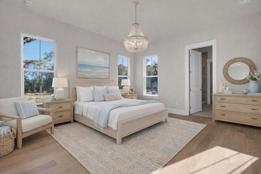 Furnished interior view inside a new home in , Johns Island (Image 12).