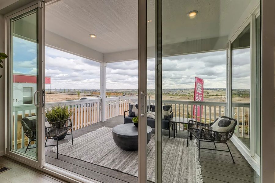 Representative furnished interior of a home built from the Ridgway by Taylor Morrison in The Fields at Looking Glass Town Collection, Parker (Image 39).