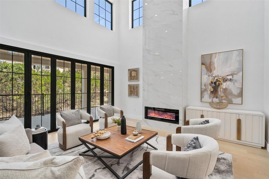 Furnished interior view inside a new home in , Lago Vista (Image 14).