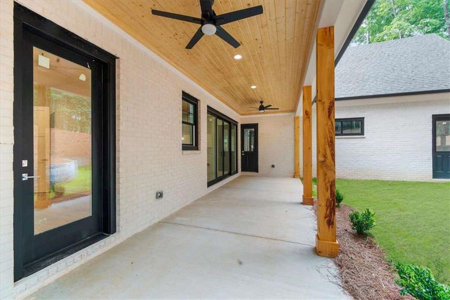Exterior details and patio area of a home in , Cornelia (Image 41).