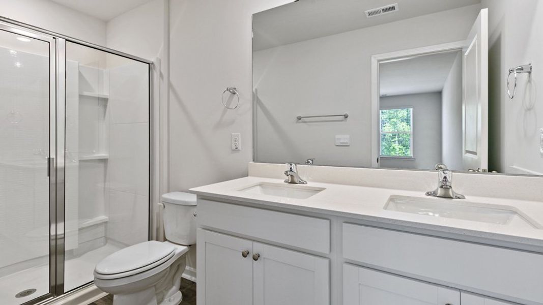 Furnished interior view inside a new home in The Townes at Martin Farms, Aberdeen (Image 8).