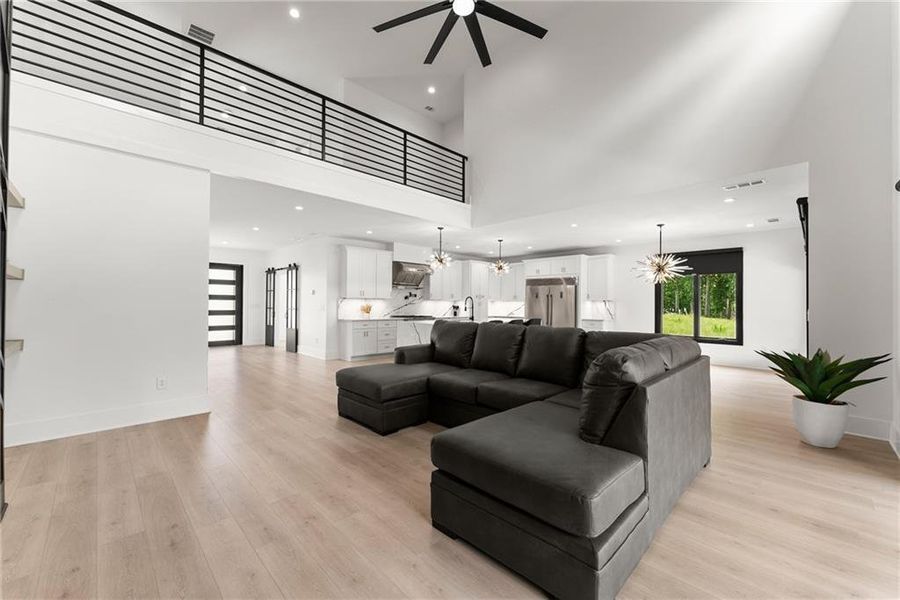 Furnished interior view inside a new home in , Hartwell (Image 46).