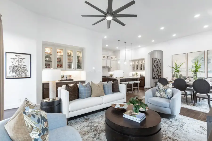 Representative Family Room - some options shown