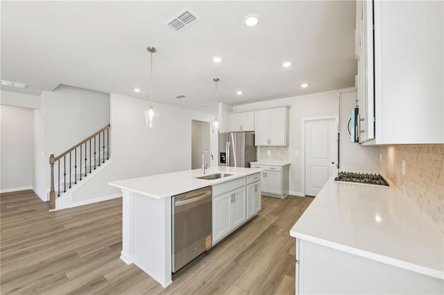 Furnished interior view inside a new home in Martin Springs - Estate Series, Lawrenceville (Image 9). Furnished interior view inside a new home in Martin Springs - Estate Series, Lawrenceville (Image 9).