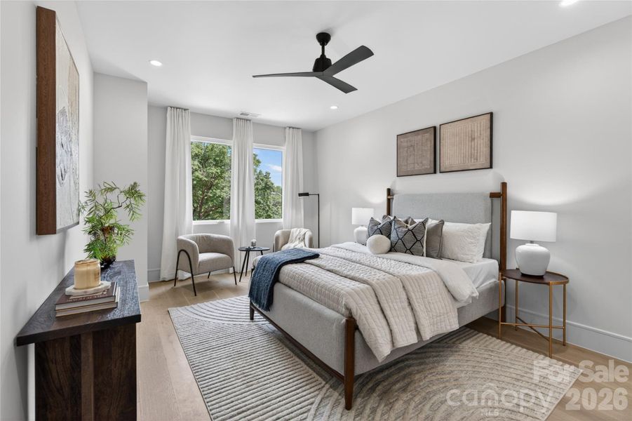 Furnished interior view inside a new home in , Charlotte (Image 9).