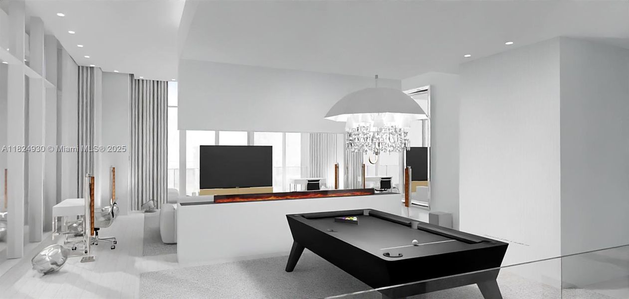 Furnished interior view inside a new home in , Miami (Image 8).