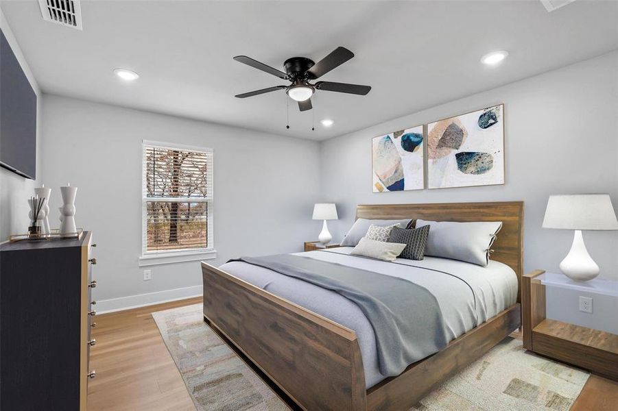 Virtually staged example of builder's construction