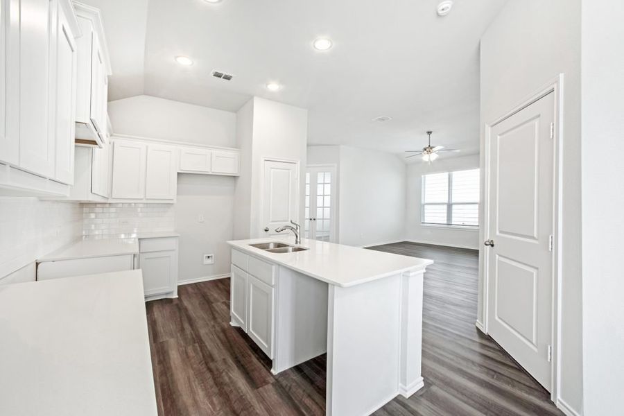 Representative exterior photo of a completed home built from the Bastrop by Impression Homes in Heartland, Heartland, TX (Image 12).