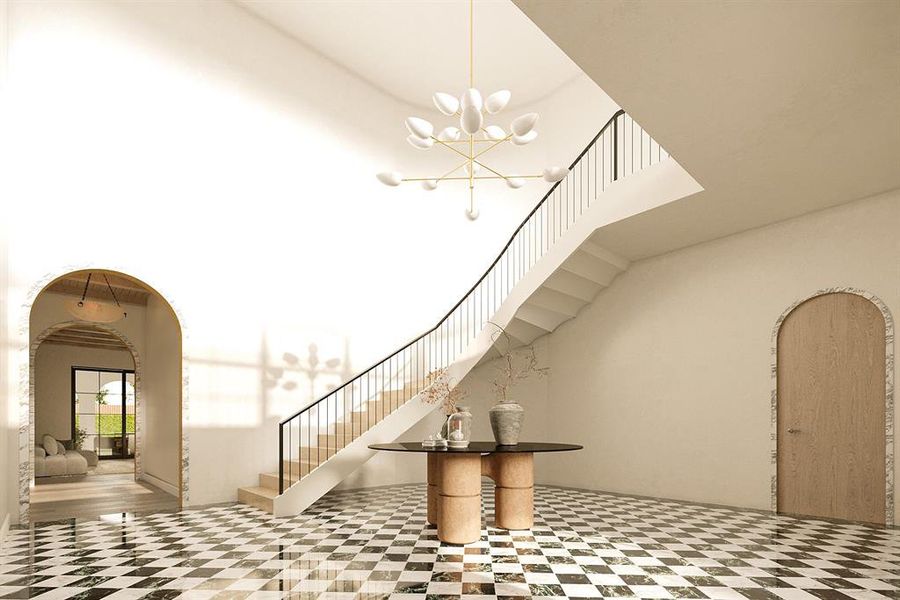 Furnished interior view inside a new home in , Dallas (Image 8). Furnished interior view inside a new home in , Dallas (Image 8).