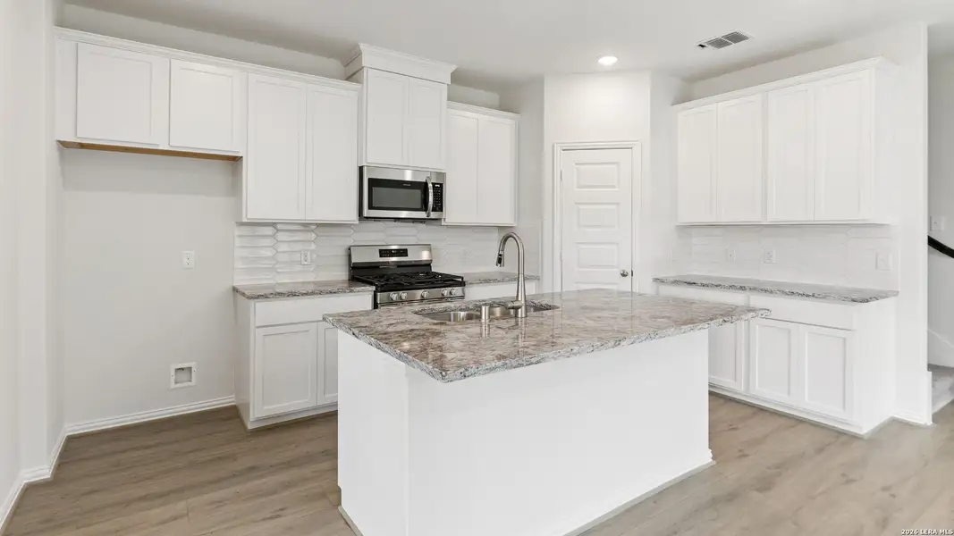Furnished interior view inside a new home in Prominence, San Antonio (Image 3). Furnished interior view inside a new home in Prominence, San Antonio (Image 3).