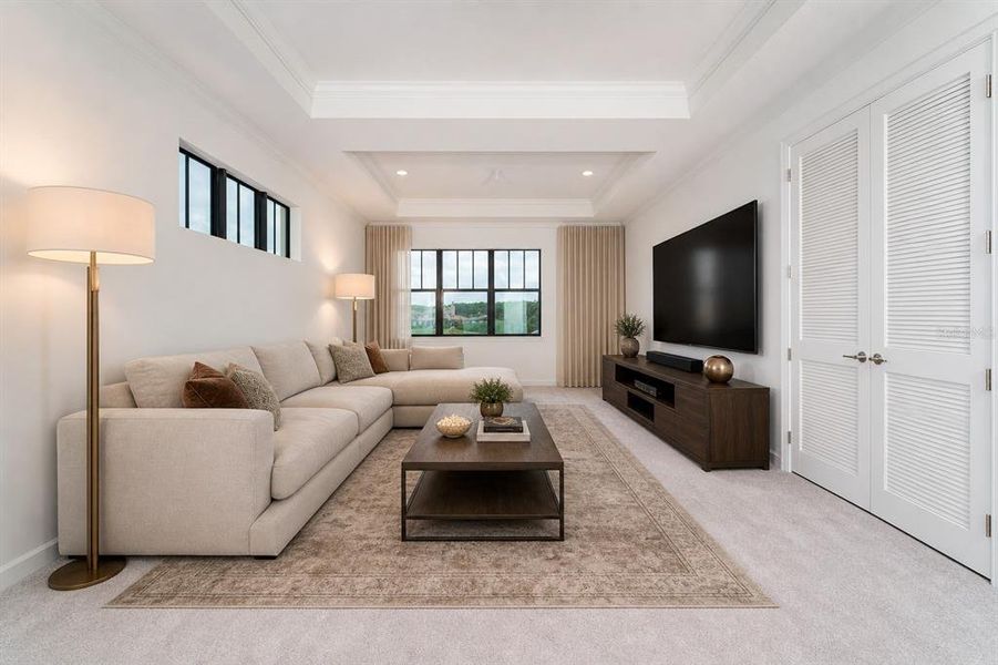 Furnished interior view inside a new home in Tesoro Club, Port St. Lucie (Image 7).