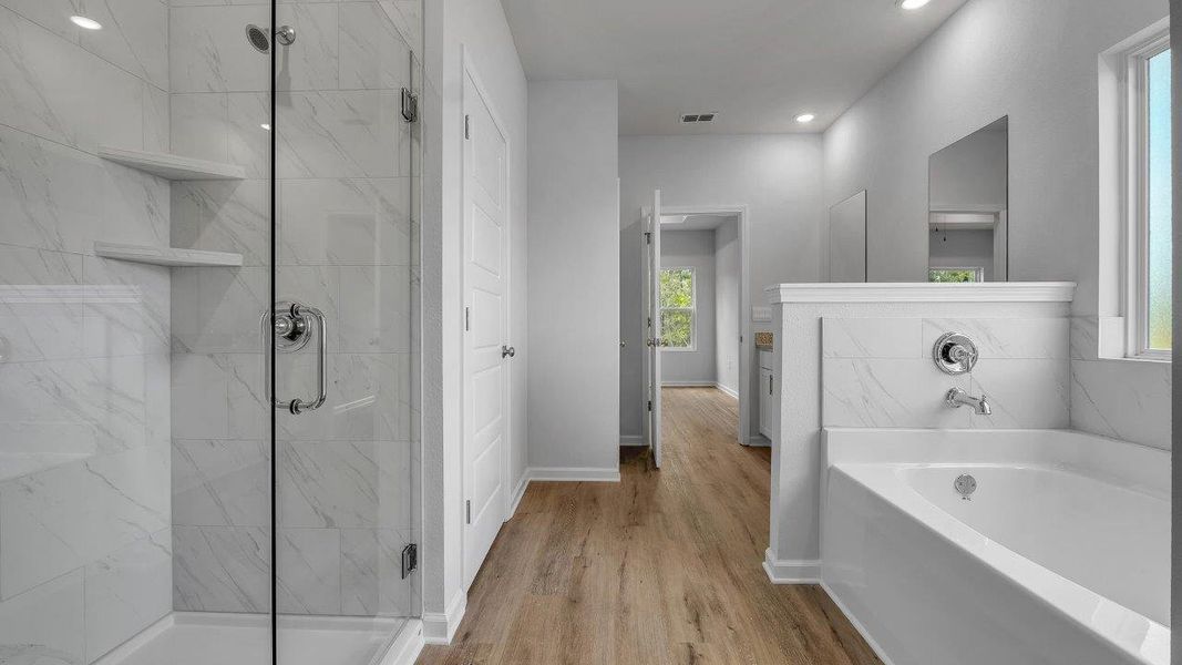 Representative furnished interior of a home built from the The Mckenzie by D.R. Horton in Greystone, Crawfordville (Image 6).