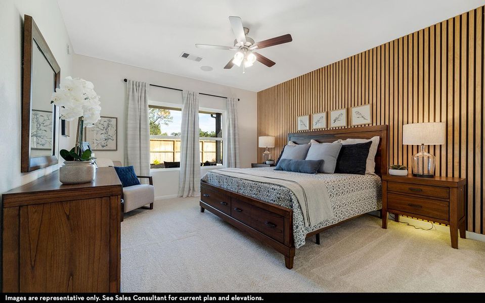 Furnished interior view inside a new home in Sweetgrass Village, Crosby (Image 5).
