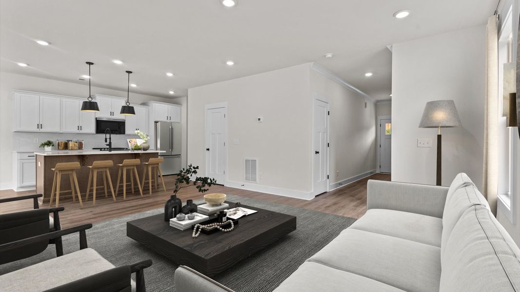 Representative furnished interior of a home built from the Beramont by DRB Homes in Pleasant Falls, Moore (Image 16).