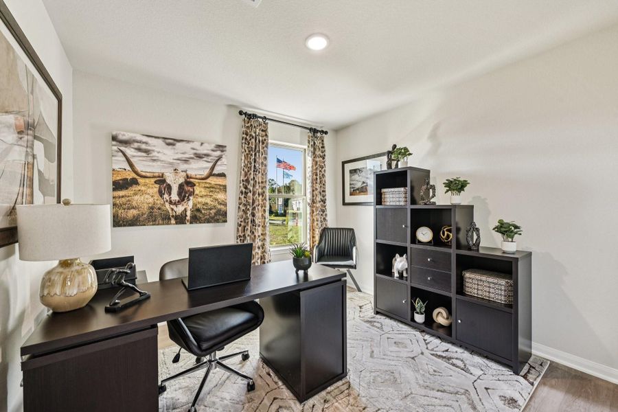 Furnished interior view inside a new home in The Landing, New Caney (Image 9).