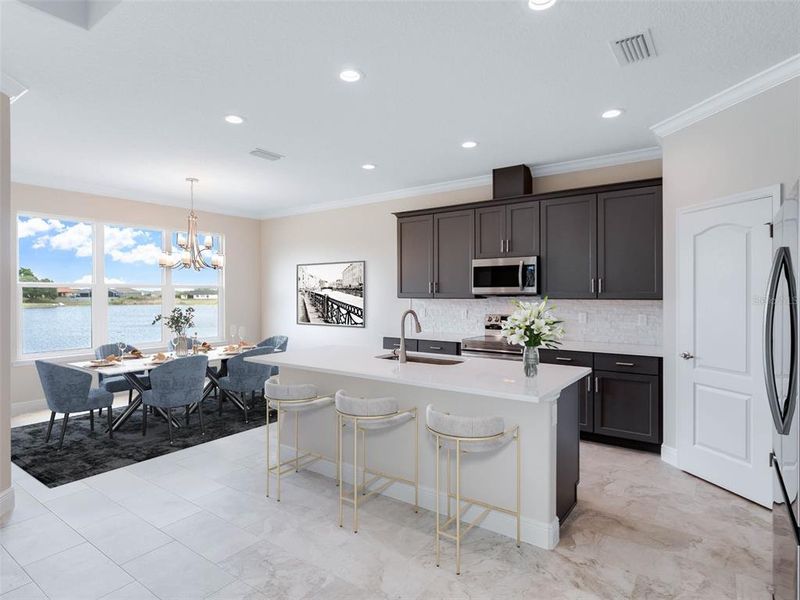 Kitchen and Dining Areas.