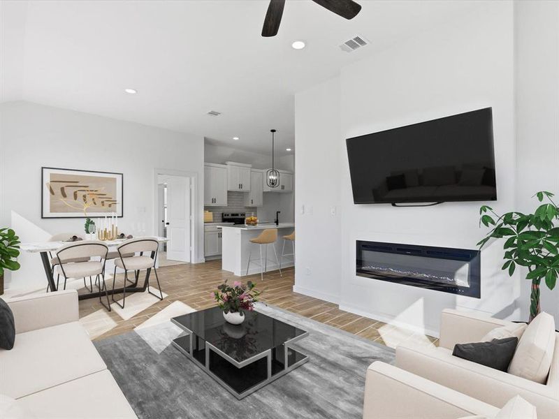 Furnished interior view inside a new home in , Kaufman (Image 11).