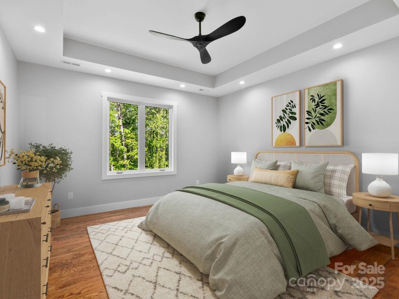 Primary Bedroom Staged