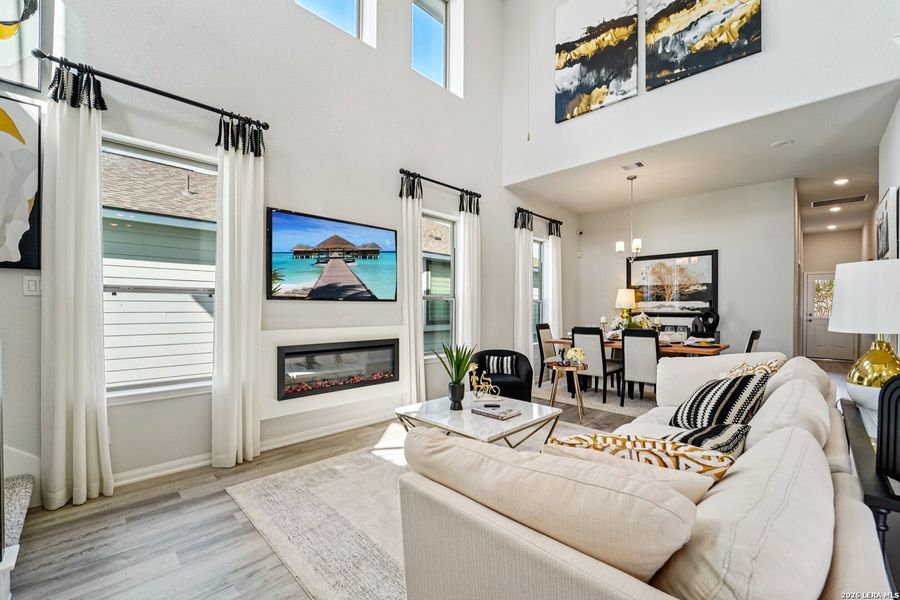 Furnished interior view inside a new home in Applewhite Meadows, San Antonio (Image 28). Furnished interior view inside a new home in Applewhite Meadows, San Antonio (Image 28).