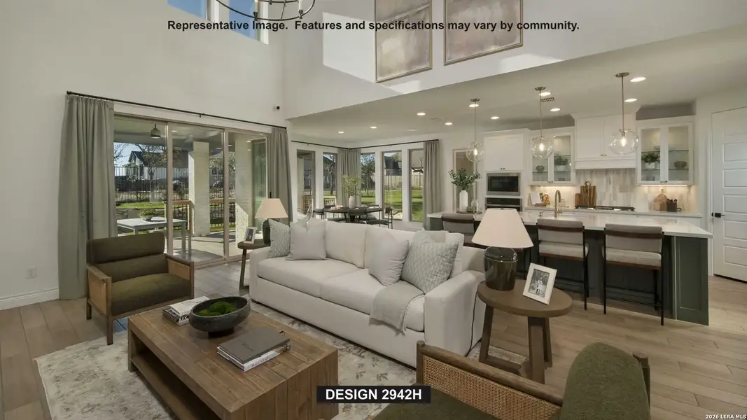 Furnished interior view inside a new home in Haby Hill, San Antonio (Image 3).