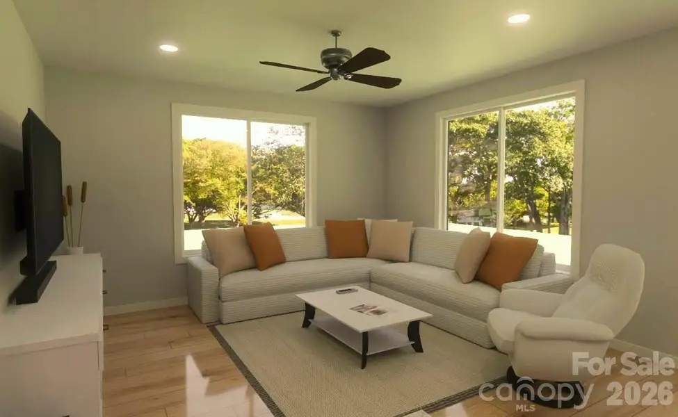 Furnished interior view inside a new home in , Hickory (Image 7).