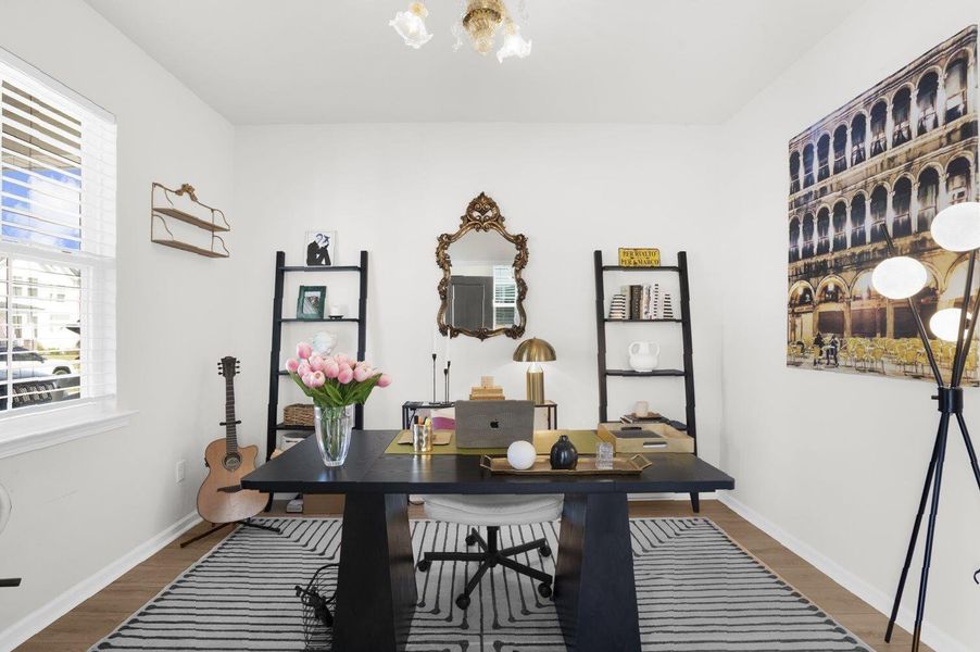Furnished interior view inside a new home in Sweetgrass at Summers Corner, Summerville (Image 13).