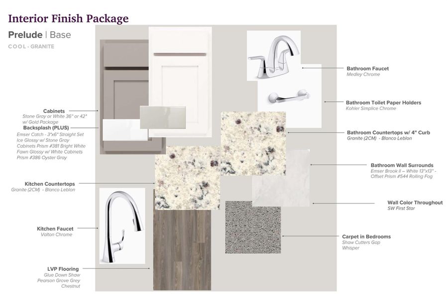 Sample of building materials used in homes in Granger Pines, Conroe (Image 21).