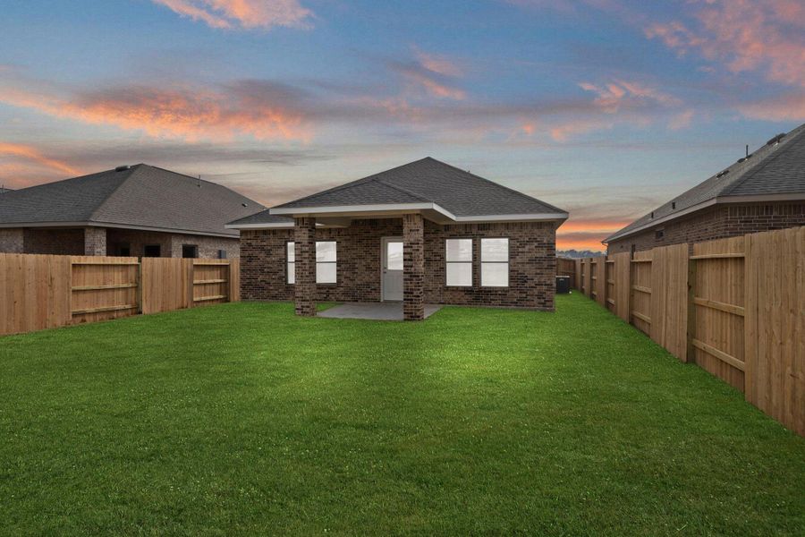 Exterior details and patio area of a home in Cypress Green, Hockley (Image 3).