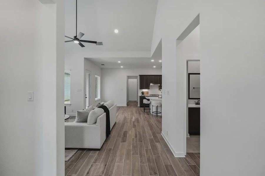 Furnished interior view inside a new home in The Crossvine, Schertz (Image 5).
