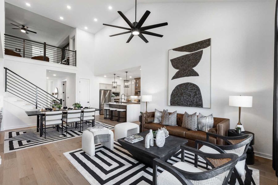 Representative Family Room - some options shown