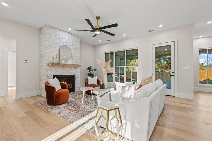 Furnished interior view inside a new home in , Denison (Image 11). Furnished interior view inside a new home in , Denison (Image 11).