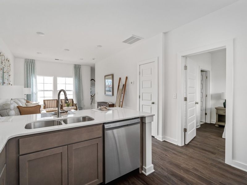 Furnished interior view inside a new home in The Towns at Red River, Gallatin (Image 14). Furnished interior view inside a new home in The Towns at Red River, Gallatin (Image 14).