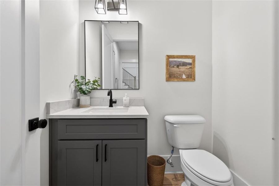 Furnished interior view inside a new home in Town Farms, Peachtree Corners (Image 66).