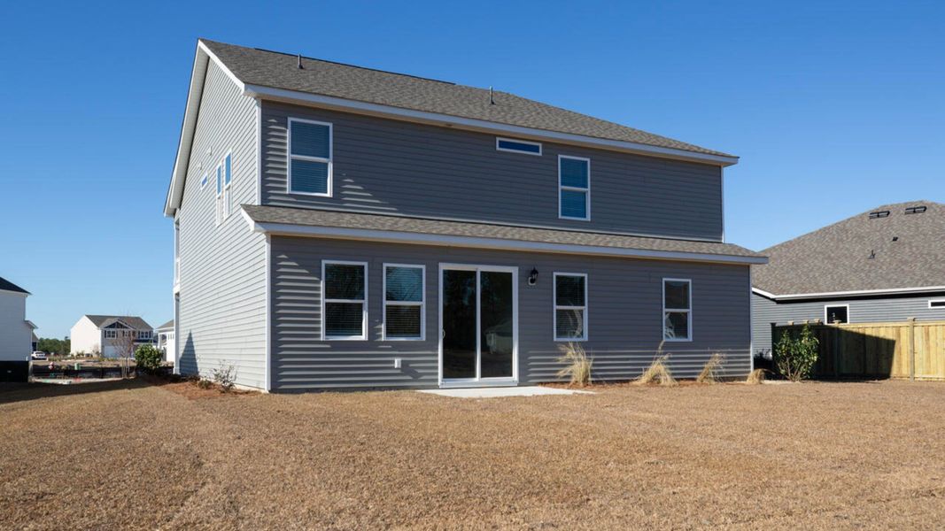 Exterior details and patio area of a home in The Preserve at Tidewater, Sneads Ferry (Image 20).
