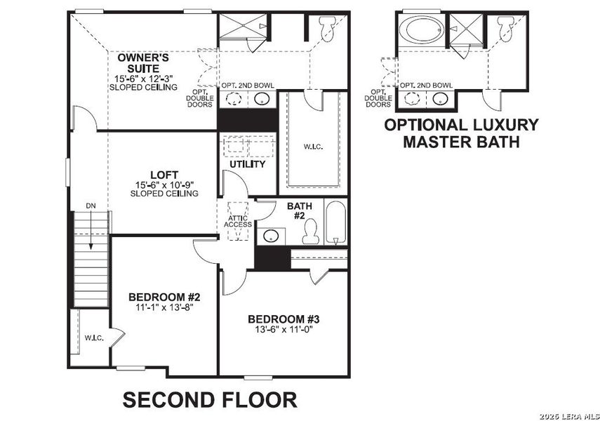 2D floor plan layout of this home in Winding Brook, San Antonio, TX (Image 4).