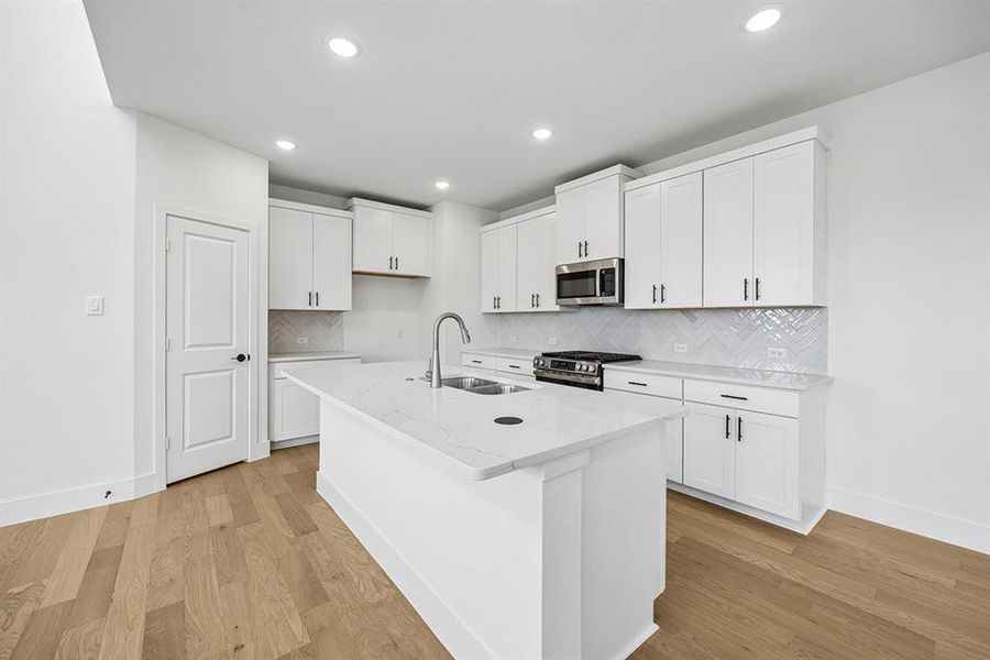 Furnished interior view inside a new home in Fields - East Village, Frisco (Image 10).