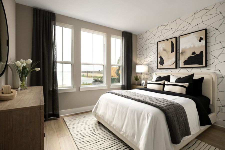 Representative furnished interior of a home built from the McKinney by Tri Pointe Homes in Lariat, Liberty Hill (Image 36).