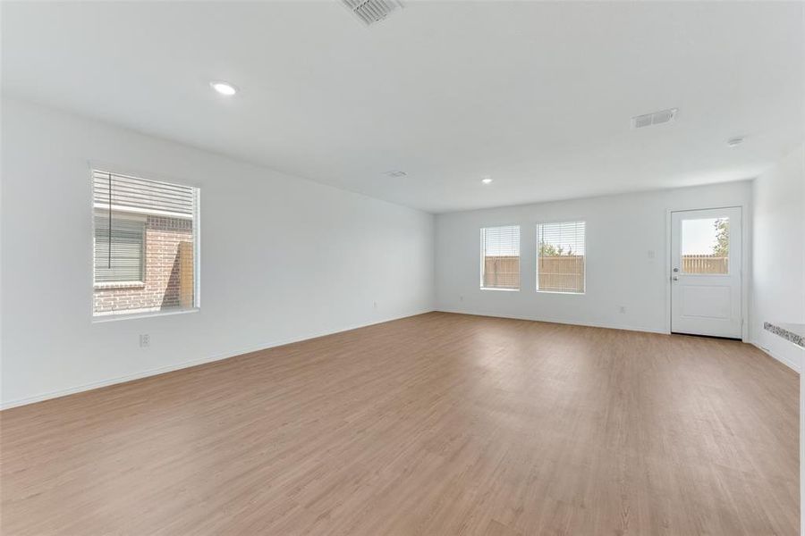 Unfurnished room featuring light hardwood / wood-style flooring