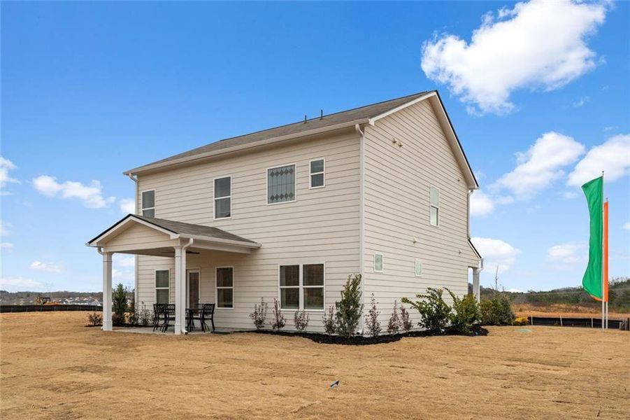 Exterior details and patio area of a home in Varnell Preserve, Dalton (Image 3).