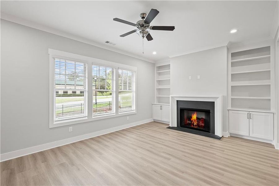 Spacious, unfurnished interior of a new home in Devin's Shire - A Kennesaw Tradition, Kennesaw (Image 17).