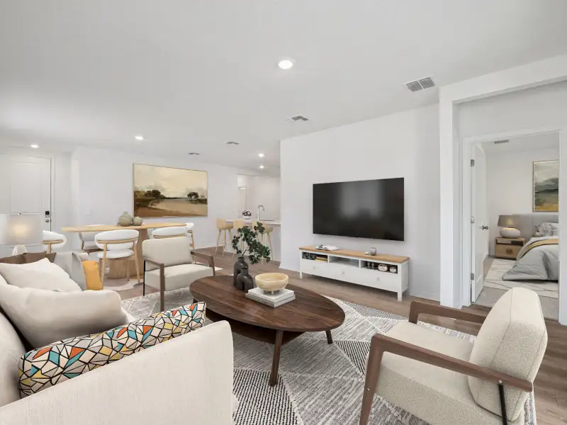 Furnished interior view inside a new home in Ridgehaven - Villas, Ormond Beach (Image 3).