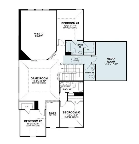 2D floor plan layout of this home in The Oaks on 6th Street, Magnolia, TX (Image 5). 2D floor plan layout of this home in The Oaks on 6th Street, Magnolia, TX (Image 5).